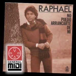 midi NO PUEDO ARRANCARTE DE MI con Raphael de sus exitos (con linea melodica)