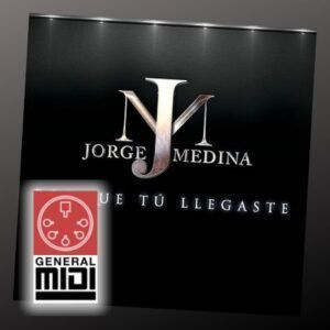 midi PORQUE TU LLEGASTE del cantante Jorge Medina de sus exitos (con linea melodica)