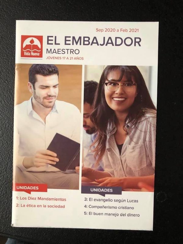 EL EMBAJADOR Guia para el MAESTRO en formato PDF Tomo Sep2020-Febrero2021 (edad 17 a 21 años)